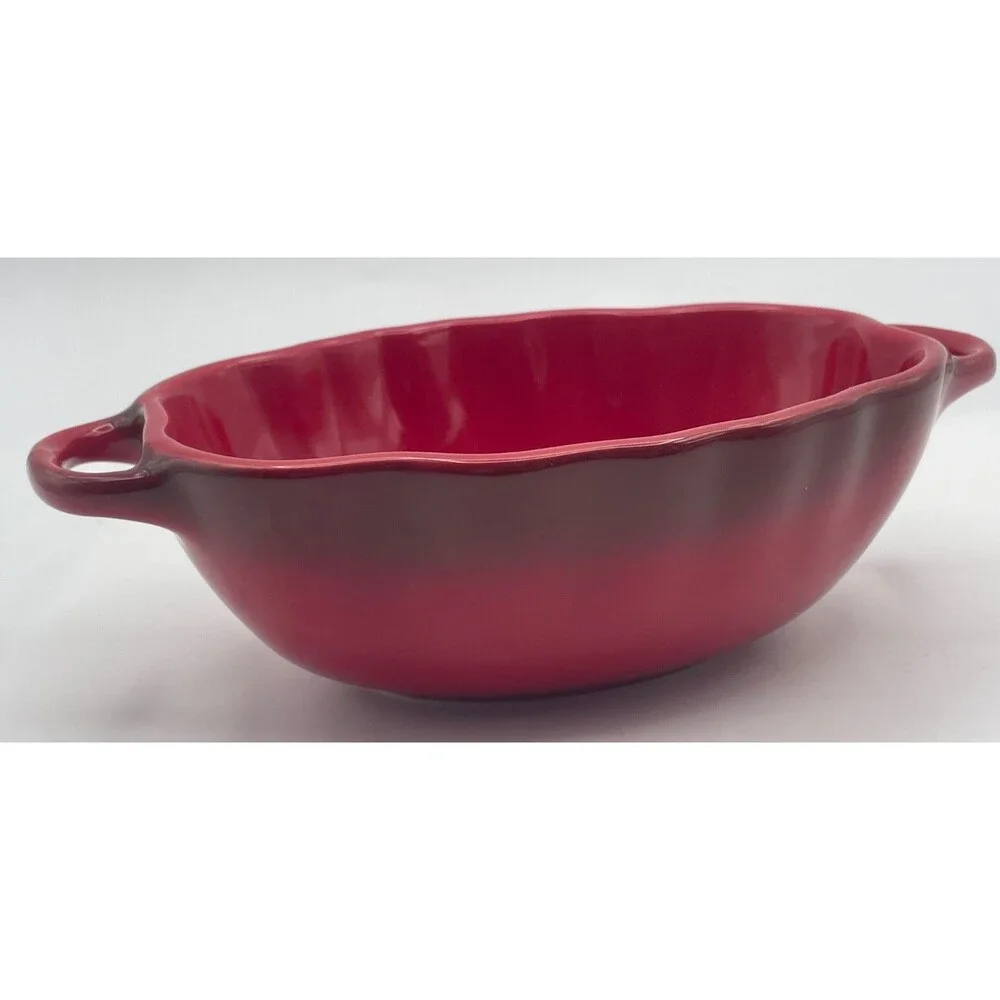 NEW Staub Petite Tomato Mini Cocotte Baking Dish 16 oz Red Double Handle No Lid